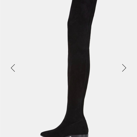 The Kooples Black Suade Thigh-High Boots - Picture 9 of 11